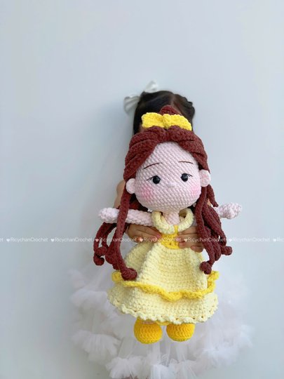 Elly the Beauty Princess doll crochet pattern
