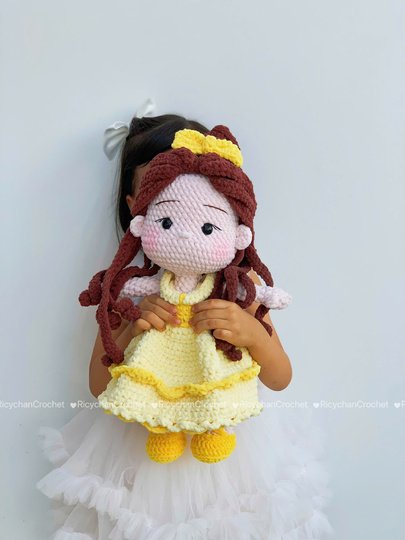 Elly the Beauty Princess doll crochet pattern
