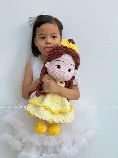 Elly the Beauty Princess doll crochet pattern