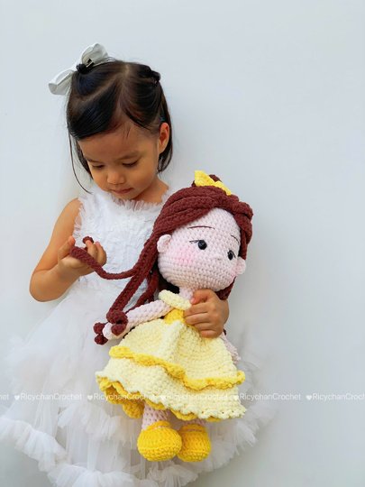 Elly the Beauty Princess doll crochet pattern