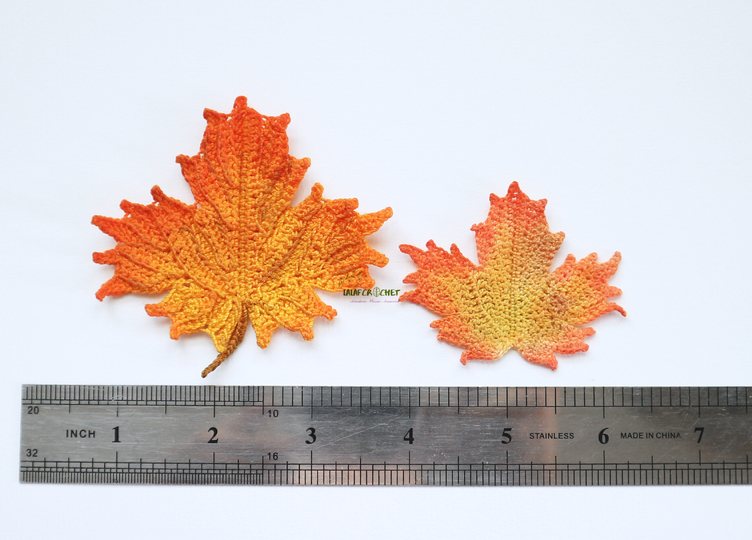 Crochet Maple leaf - Autumn Leaf Decoration Pattern