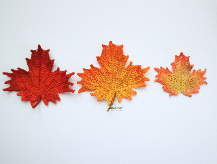 Crochet Maple leaf - Autumn Leaf Decoration Pattern