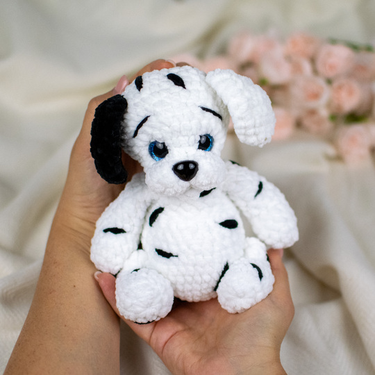 Crochet Pattern for Cookie the Dalmatian Puppy – PDF File