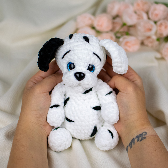 Crochet Pattern for Cookie the Dalmatian Puppy – PDF File