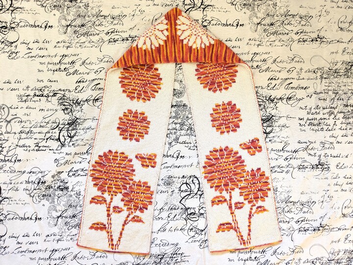 Kuschelschal "Sunflowers" - Doubleface Strickanleitung