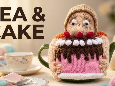 TeaCosyFolk's Cake Lover Tea Cosy Knitting Pattern