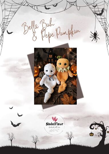 2 in 1 Häkelanleitung Bella Buh und Pepe Pumpkin
