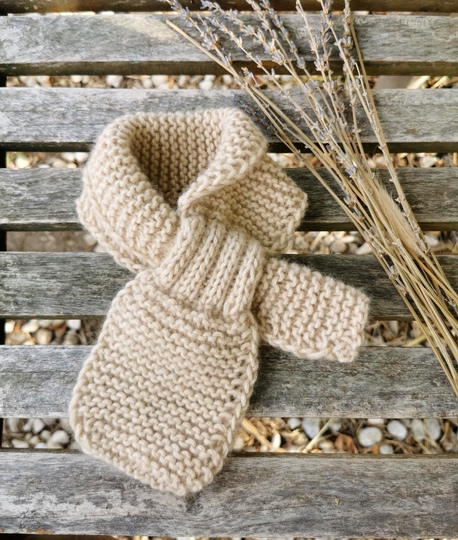 Baby Steckschal stricken | Kinderschal | Anleitung Babyschal mit Schlaufe