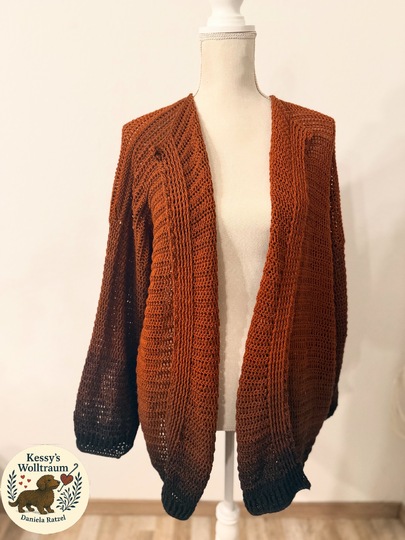 Häkel-Cardigan Cozy Gold