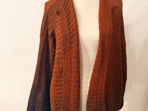 Häkel-Cardigan Cozy Gold