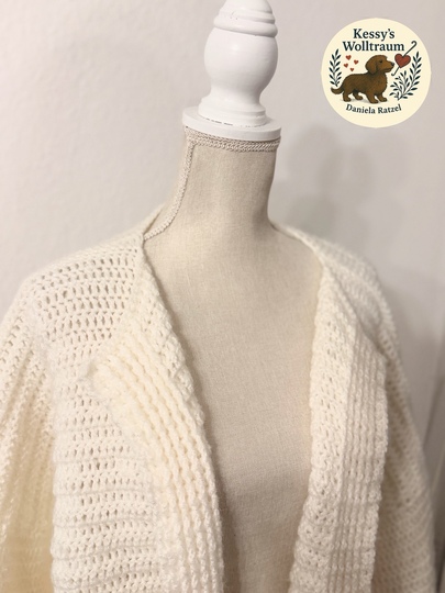 Häkel-Cardigan Cozy Gold