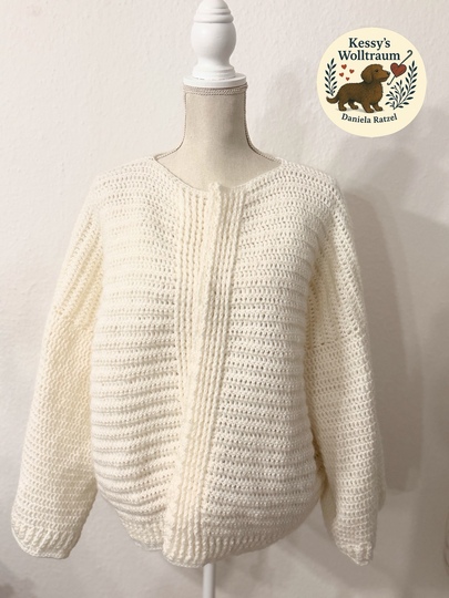 Häkel-Cardigan Cozy Gold