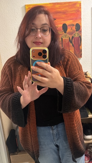 Häkel-Cardigan Cozy Gold