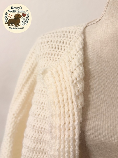 Häkel-Cardigan Cozy Gold