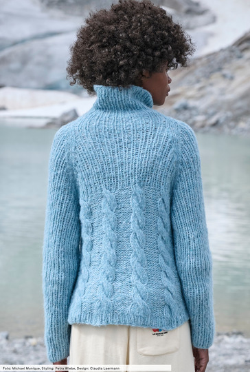 Pulli mit Zöpfen und Rippen