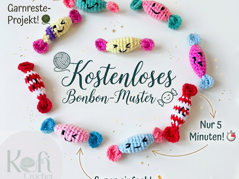 Kostenlose Häkelanleitung - Süßes Bonbon / Amigurumi