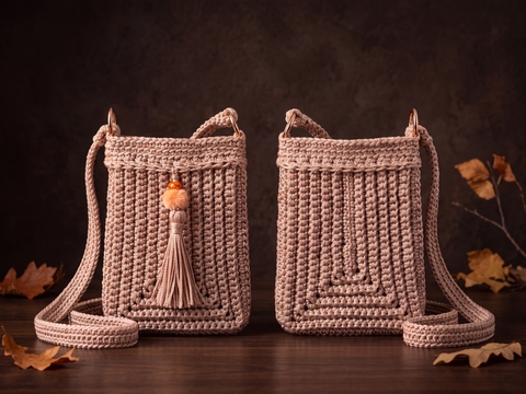 Crocheted Crossbody Bag – Boho Chic Bag