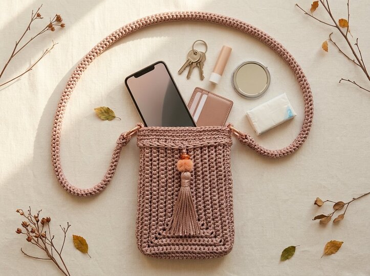 Crocheted Crossbody Bag – Boho Chic Bag