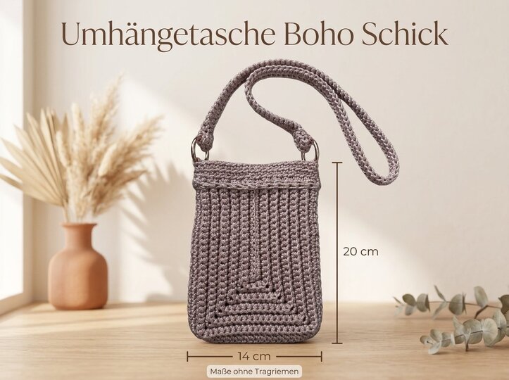 Crocheted Crossbody Bag – Boho Chic Bag
