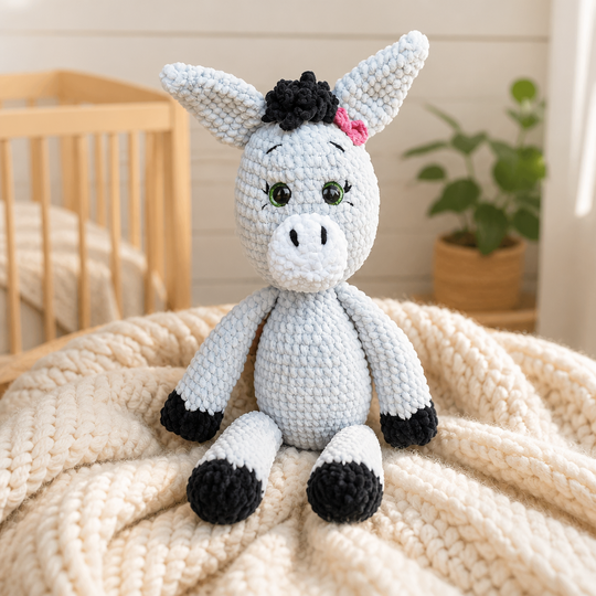 Häkelanleitung Esel, Amigurumi Esel häkeln, Esel häkeln, Kuscheltier Esel