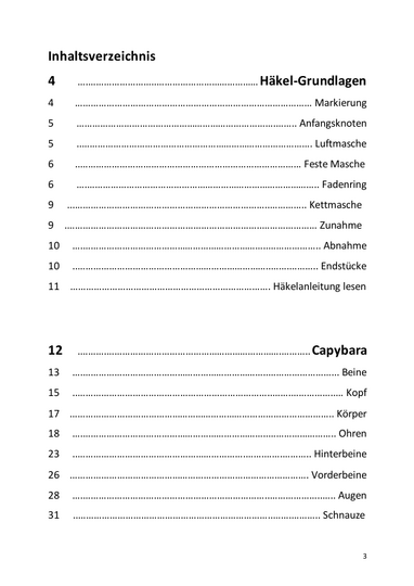 Capybara häkeln – ausführliche Amigurumi Häkelanleitung (PDF)