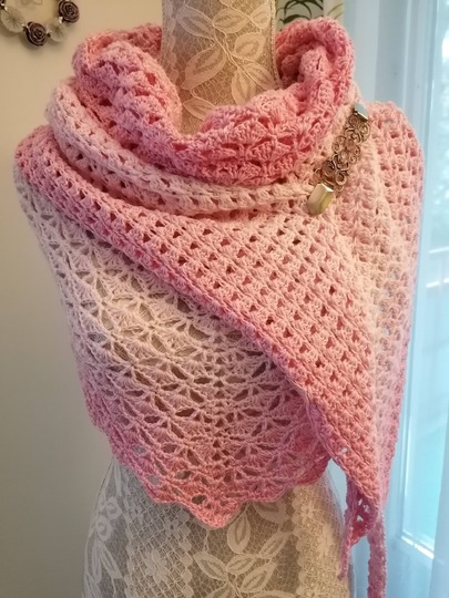 Crochet Pattern Triangular Scarf "Erato"