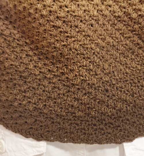 Crochet Pattern Sweater Infinity Shell-Flow, seamless Women's Pullover