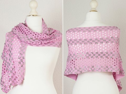 Häkel-Anleitung Schal mit Pailletten „Bling Bling V“