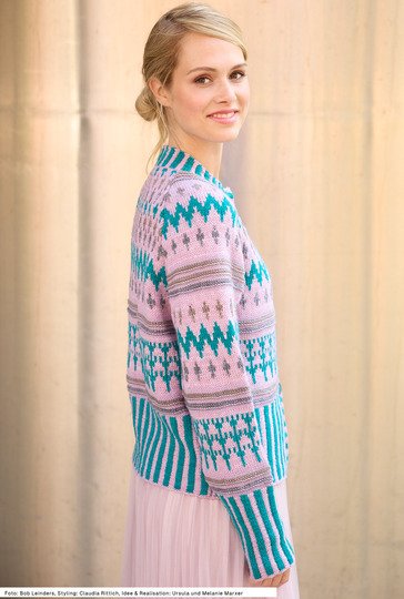 Jacke mit Jacquardmuster
