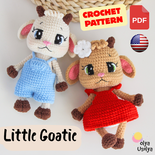 Little Goatie Goat Amigurumi Crochet Pattern