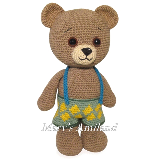 Tobia Bear the Ami - Amigurumi Crochet Pattern