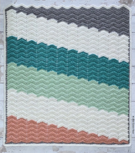 Baby Waves Ripple Blanket Crochet Pattern (English)