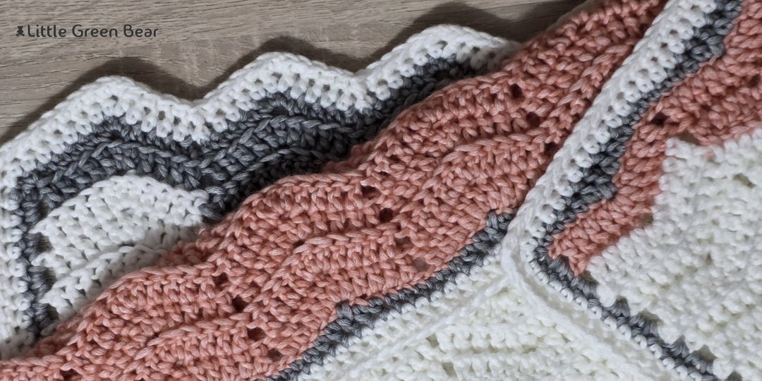 Baby Waves Ripple Blanket Crochet Pattern (English)