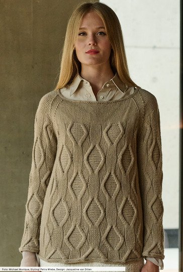 Pulli mit Rautenstrukturen