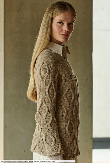 Pulli mit Rautenstrukturen