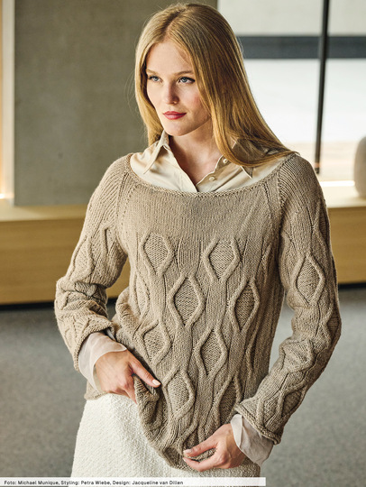 Pulli mit Rautenstrukturen