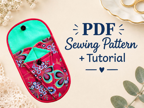 Essentials Pouch Sewing Pattern PDF Pattern Step-by-Step Tutorial & Video