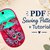Essentials Pouch Sewing Pattern PDF Pattern Step-by-Step Tutorial & Video