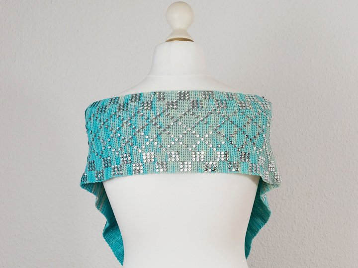 Häkel-Anleitung Schal mit Pailletten „Bling Bling VI“