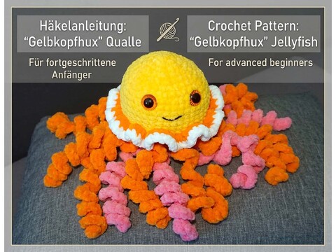 Häkelanleitung: Qualle „Gelbkopfhux“