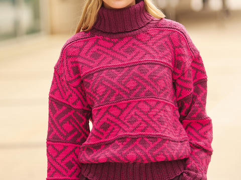 Pulli mit Jacquardmuster