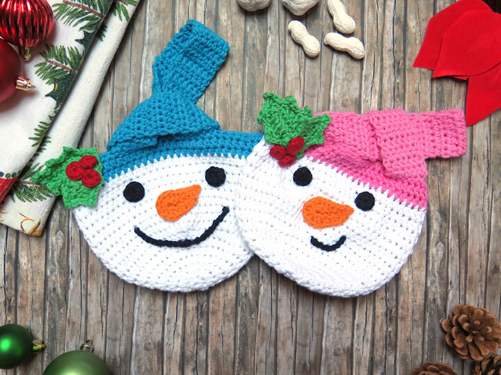 Knot Bag - Snowman - Crochet Pattern