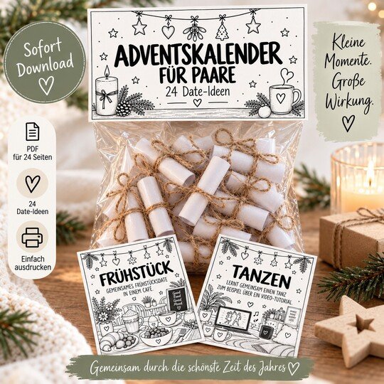 Adventskalender für Paare | 24 Date-Ideen für die Adventszeit