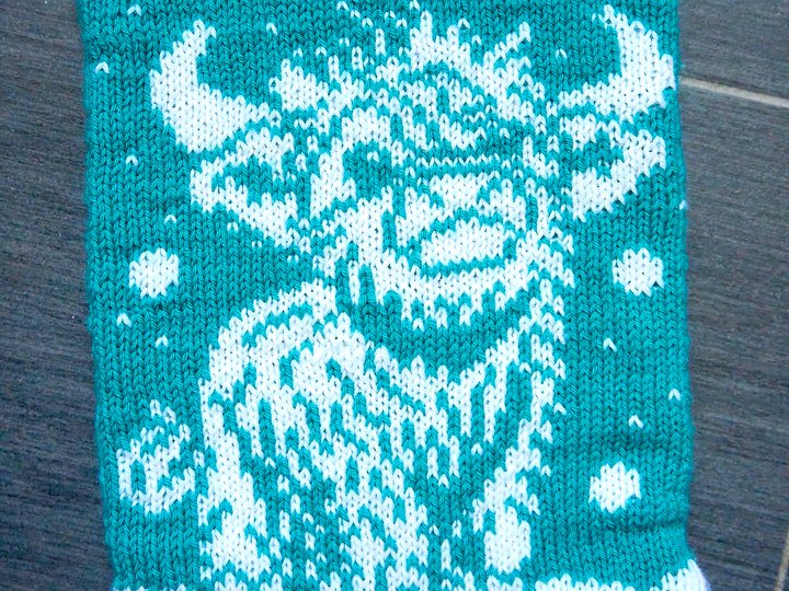 Strickanleitung XXL-Weihnachtstrumpf "Winterzeit" (2 Fußdesigns!)