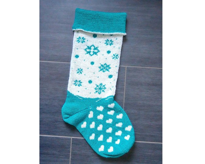 Strickanleitung XXL-Weihnachtstrumpf "Winterzeit" (2 Fußdesigns!)