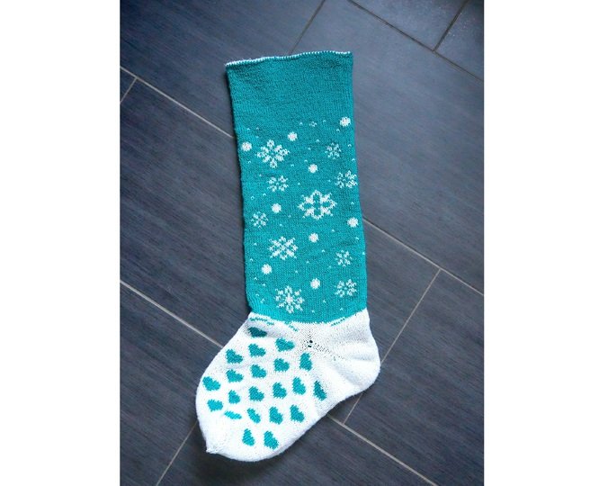 Strickanleitung XXL-Weihnachtstrumpf "Winterzeit" (2 Fußdesigns!)
