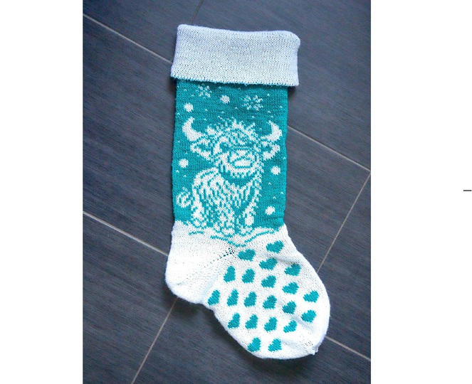 Strickanleitung XXL-Weihnachtstrumpf "Winterzeit" (2 Fußdesigns!)