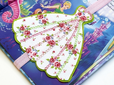 Lesezeichen im Prinzessinnen-Look - Bastelanleitung mit Druckvorlage