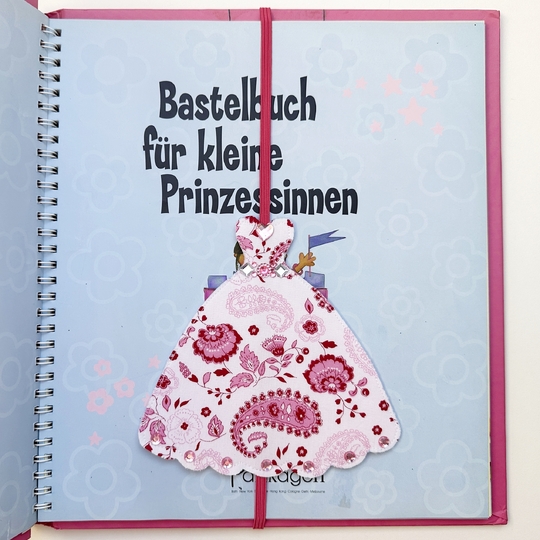 Lesezeichen im Prinzessinnen-Look - Bastelanleitung mit Druckvorlage