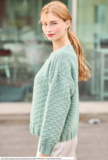 Pullover mit Schachbrettmuster